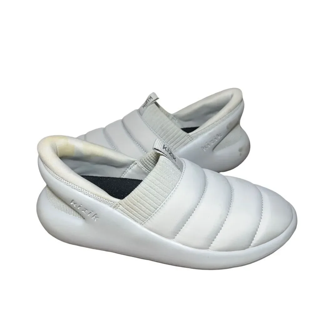 Kizik Men's White Slip-On Loafers size 7 women’s 8.5
